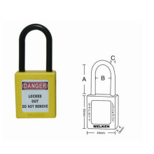 Nacelle de nylon approuvée CE et ANSI. Isolation ABS, anti-magnetisme cadenas de sécurité industrielle